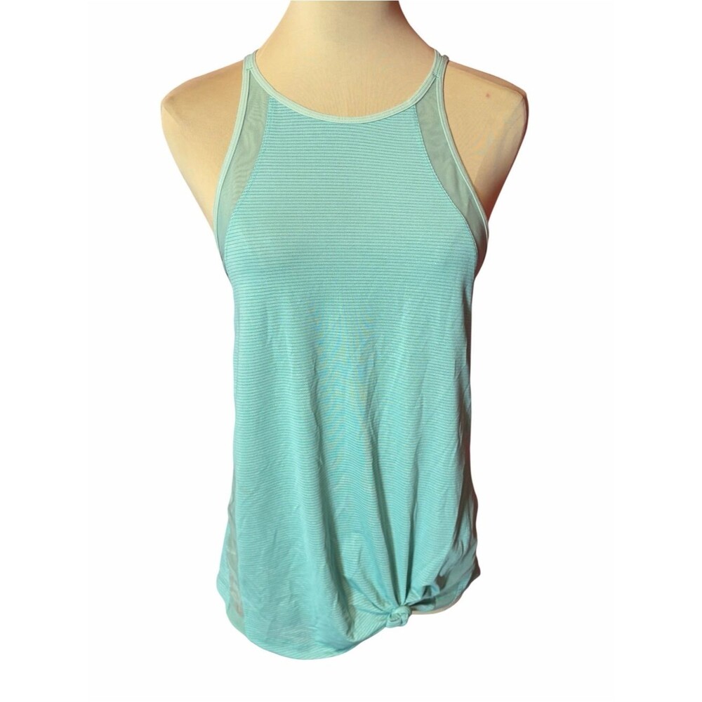 lululemon athletica Mint Halter Tank with Mesh Insets